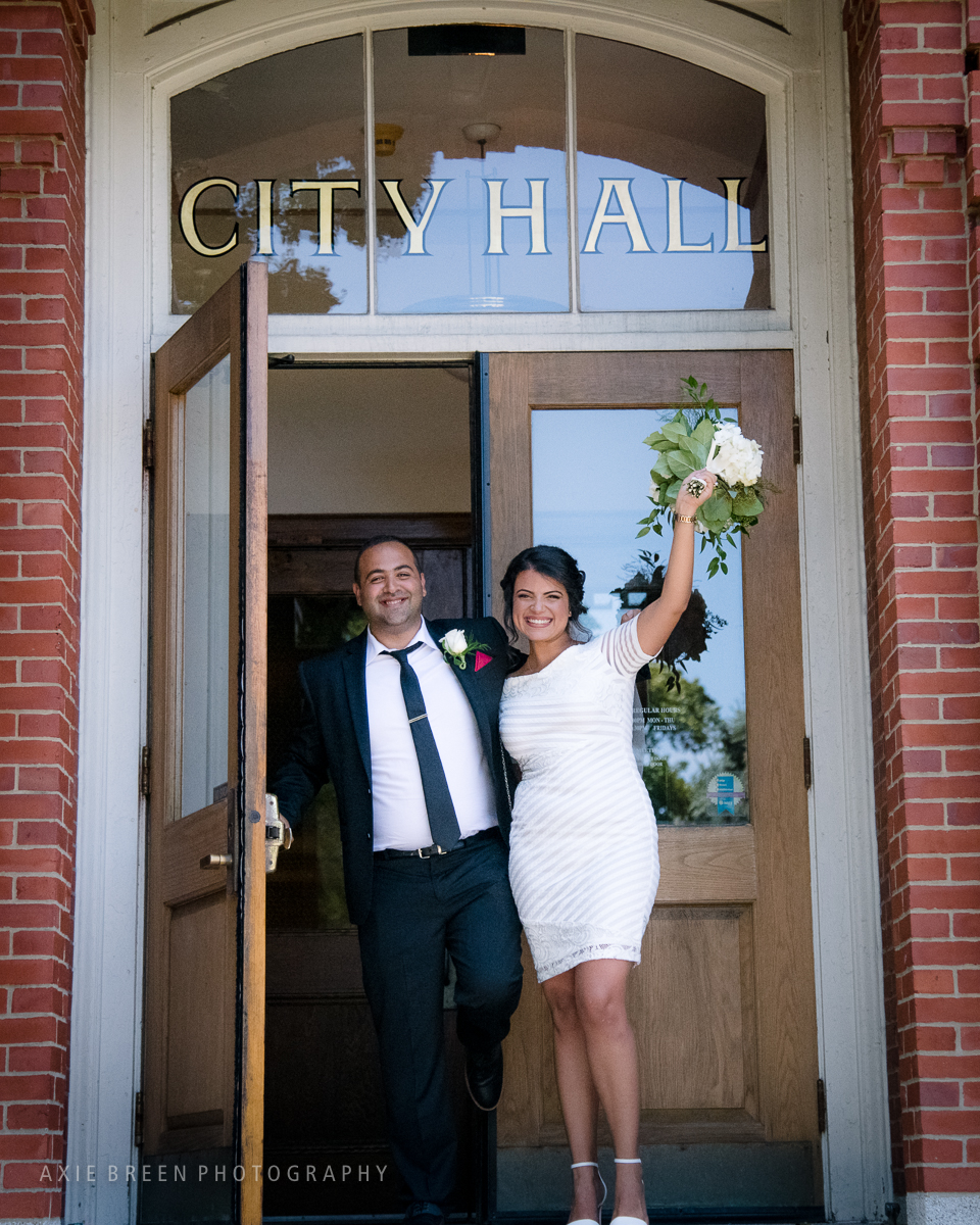 city hall wedding photography
